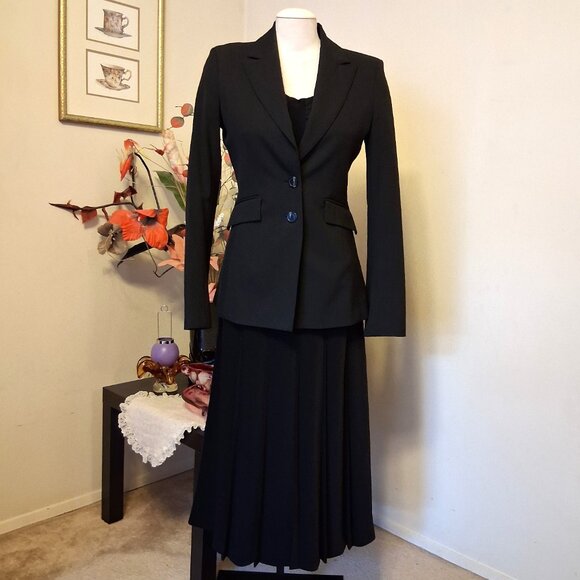 NWOT MEXX Women's High Quality Soft Fabric Black Lined Blazer Jacket Size 38 - Picture 7 of 12